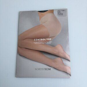 Nordstrom Pantyhose Control Top Pantyhose Size B Black New in Pkg